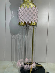 Envious Designs Charmaine sexy halter hollow out chain tassel dress for birthday and nightclub party styling
