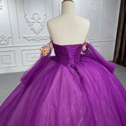 Ball Gown Flowers Quinceañera Dress