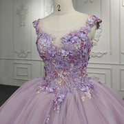 Exquisite Purple Quinceañera Ball Gown