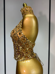Kiara sparkly rhinestone mesh transparent top for women, sexy see-through party wear, nightclub stage performance outfit