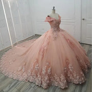 Pink Puffy Quinceañera Dress