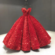 Bomaris Sparkly Off-Shoulder Quinceañera Ball Gowns