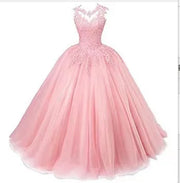 Bomaris Sheer Neck Quinceañera Ball Gown