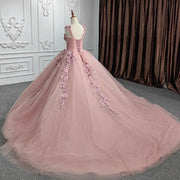 Flower Sleeveless Princess Quinceañera Dress