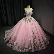 Sleeve Sweetheart Quinceañera Ball Gown