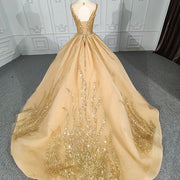 Gold Sweetheart  Elegant Quinceañera Dresses