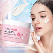 Japan Sakura Face Cream Brightening Shrink Pores Cosmetics Moisturizing Cherry Blossom Facial Lotion and Serum