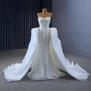 Gorgeous Elegant Beading Wedding Gown