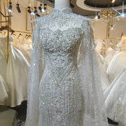 Sequined A-line Wedding Dress