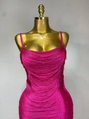 Lorie elegant sexy backless tassel bodycon bandage dress