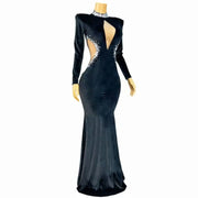 Janelle twinkling rhinestone mermaid prom dress elegant sparkling gown.