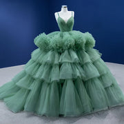 Green Ball Gown Quinceanera Dress