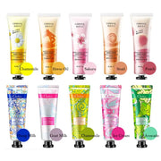 10pcs Fruity Flowery Hand Cream Moisturizing Nourishing Anti Chap Repairing Hands Care Beauty Skincare Hand Creams Sets