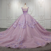 Exquisite Purple Quinceañera Ball Gown