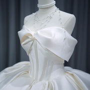 Satin Ball Gown Wedding Dress