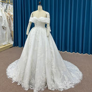 Organza Lace Ball Gown Wedding Dress