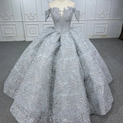 Organza Appliqué Ball Gown Quinceañera Dress