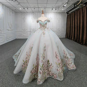 Shiny Quinceañera Ball Gown