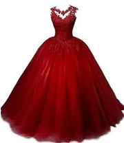 Bomaris Sheer Neck Quinceañera Ball Gown