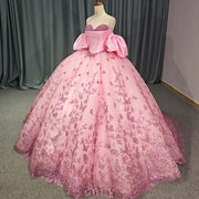 Appliqué & Sequins Gown Quinceañera Dress