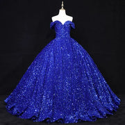 Bomaris Sparkly Off-Shoulder Quinceañera Ball Gowns