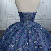 Blue Surprise Novelty Quinceañera Dress