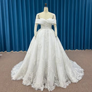 Organza Lace Ball Gown Wedding Dress