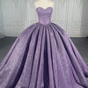Purple Sequined Quinceanera Dress