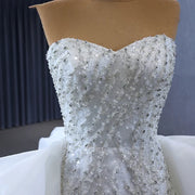 Gorgeous Elegant Beading Wedding Gown