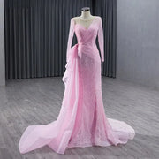 Superfine Organza A-Line Evening Dress