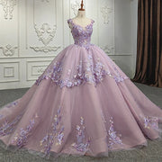 Exquisite Purple Quinceañera Ball Gown