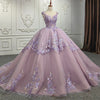 Exquisite Purple Quinceañera Ball Gown