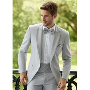 Grey Men Suits Notch Lapel Slim Fit 2 pc Suit