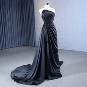 Gorgeous Strapless Satin A-Line Evening Dress