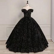 Bomaris Sparkly Off-Shoulder Quinceañera Ball Gowns