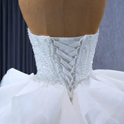 Gorgeous Elegant Beading Wedding Gown