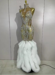 Tonya White Mermaid Gown