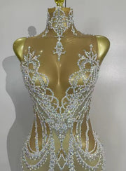 Tonya White Mermaid Gown
