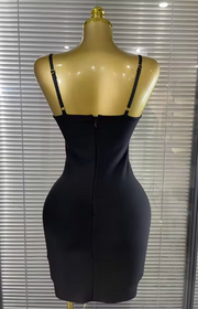 Lisa Sexy Strap Sequin Bodycon Mini Bandage Dress