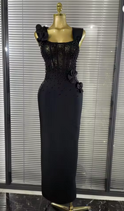 Christie Pearl Floral Bandage Dress