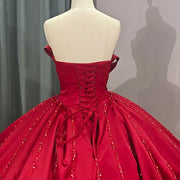 Strapless Sequins Quinceañera Dress