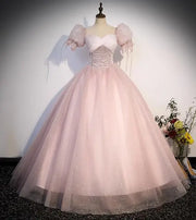 Summer Quinceañera Sweet Puff Sleeve Ball Gown