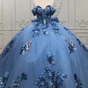 Quinceanera Dress Ball Gown Flower