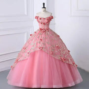 2024 Maria Novia Quinceañera Dress in Dark Pink