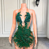 Dark Green Luxe: Short & Sparkly Birthday Dress
