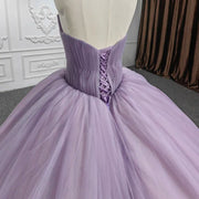 Purple Ruched  Quinceanera Dress