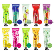 10pcs Fruity Flowery Hand Cream Moisturizing Nourishing Anti Chap Repairing Hands Care Beauty Skincare Hand Creams Sets