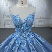 Blue  Stylish Quinceañera Dress