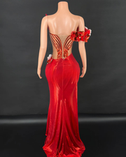 Ruby Red Evening Gown