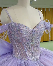 Lavender Stylish Surprise Quinceanera Dresses